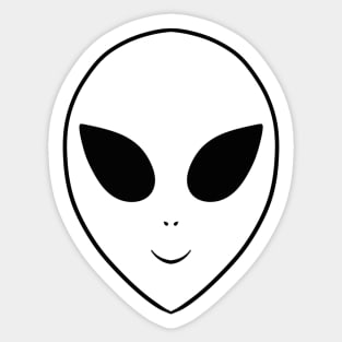 Happy Alien Sticker